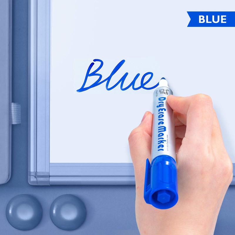 maxtek Whiteboard Markers, Whiteboard Pens 3 Assorted Colours Black Blue