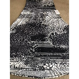LuLaRoe MAXI Stretch Skirt Dress New Animal print Leopard Black/white 6/8 Small