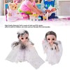 2pcs 6.7 Inch Girl Doll Joint Movable Exquisite Lovely Doll