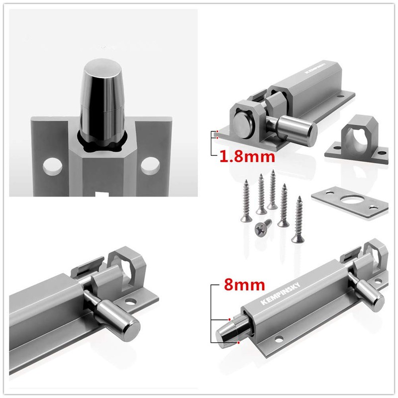 High-Grade Exquisite Aluminum Alloy Bolt Doors and Windows Universal Nickel