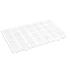 28 Grids Plastic Organizer Box with Dividers for Crafting, Storage Container for Beads & Charms & Accessories(2-Pack)