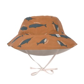 Lassig Swimwear- Sun Protection Bucket Hat Whale caramel, 19-36 months, Size: 50/51