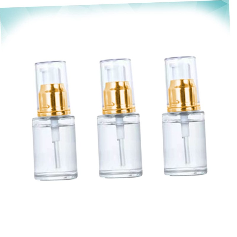 OHPHCALL 3pcs Portable Essential Oil Bottle Empty Pump Cosmetic Bottles