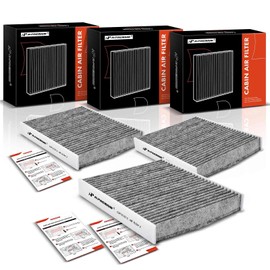 A-Premium - Filtro de aire de cabina de 3 piezas con carbón activado compatible con Lexus, Toyota, modelos Mazda, Avalon, Camry, Highlander, Corolla, RAV4, Prius, ES300h, NX250, RX350, RX450h - Repuesto # CF12157