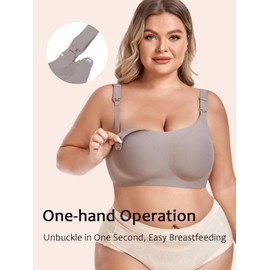 Gailife 3 Pack Nursing Bras for Women Full Coverage Comfort Wireless Maternity Bras for Pregnancy Breastfeeding