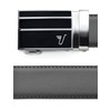 Mission Belt Men's Ratchet Belt - Black Magic Buckle/Gray Leather,