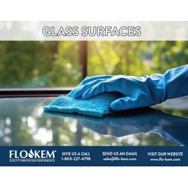 Flo-Kem 3480 Squeegee Window Cleaner - Concentrated Ammonia Free Non-Streak Cleaning Solution For The Professional and Homeowner - 32oz (Makes 32 Gallons of Cleaning Solution)