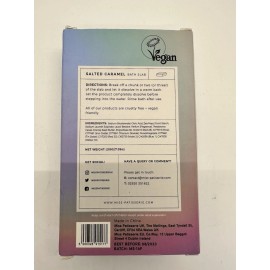 MISS PATISSERIE LTD NIB Miss Patisserie Bath Slab Salted Caramel Vegan Glitter Bath Bomb