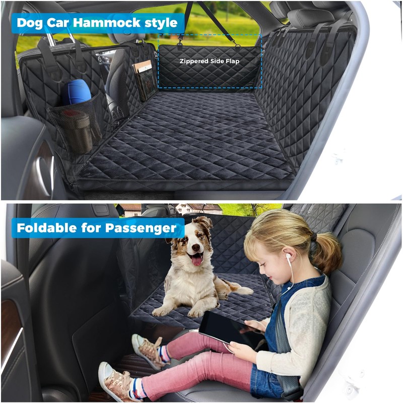 URPOWER Dogs Back Seat Extender with Non-Slip Blanket - Hard
