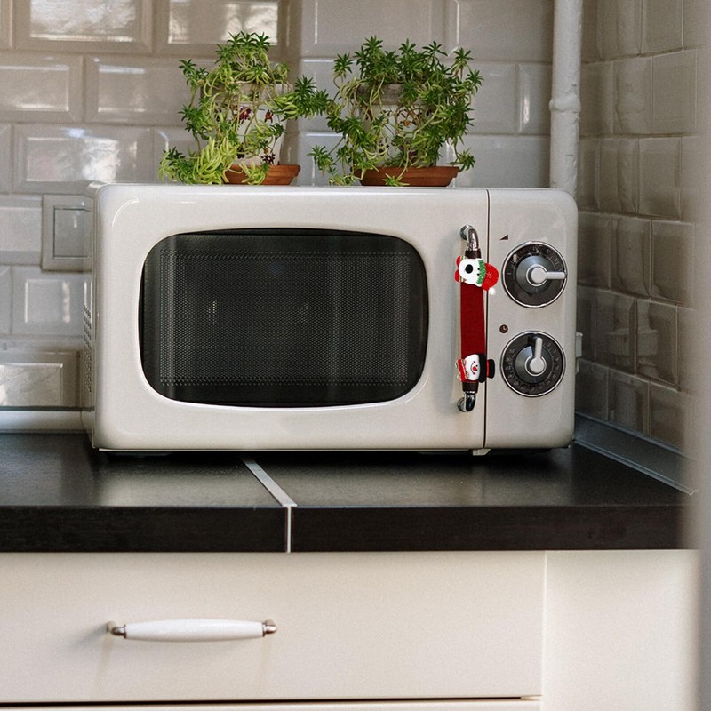 VICASKY 4pcs Christmas Refrigerator Handle Easy to Use Hook and