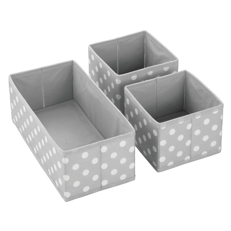 mDesign Fabric Storage Boxes – Fabric Box in Two Sizes