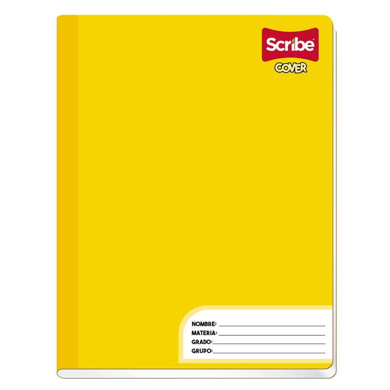 Scribe, COVER, Cuaderno Profesional Cosido de Pasta Semi Rígida, Rayado
