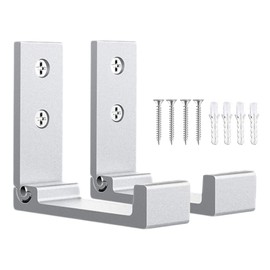 Foldable Wall Hooks, VKOSHA 2 Pack Foldable Hooks Load Capacity 33lbs/15kg Wall Mounted Heavy Duty Rust Free Aluminum Alloy Foldable Coat Hooks with 4 Screws for Hanging Coats Bags & Hats (Silver)