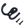 Umsole 10 Pieces Double Prong Robe Coat Hook Retro Cloth