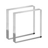 CiaoHER 1in Thickness 5in Square Acrylic Cube Display Block Clear