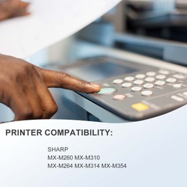 MX-312NT Toner Cartridge Compatible with Sharp MX-M260 M310 M264 M314 M354 Printer | 2-Pack, Black