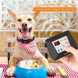 Aweec Wireless Dog Fence, 2025 Compact Electric Dog Fence & Remote Training Collar, Rechargeable Wireless Fence in Large Yards, Adjustable Pet Containment System for Big Small Dog (Receiver Collar)