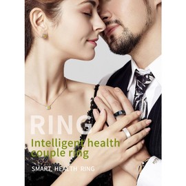 Cuifati Smart Ring Health Tracker for Men & Women, IP68 Waterproof Fitness Sleep Heart Rate Blood Oxygen Tracker Smart Ring, Bluetooth Fitness Tracker Ring Pedometer with APP (9)