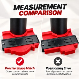 Onnfang Wide Contour Gauge, Red, 9.84 in