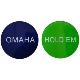 HOLD EM OMAHA 3 Inch Poker Button USA Seller Free Shipping Double Sided