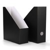 EXYGLO 12 Pack Magazine File Holder, Cardboard Magazine Rack with