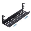 Expandable Under Desk Cable Management Tray, Max Load 22lbs, Clamp