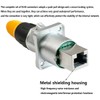 PENGLIN 2PCS Waterproof RJ45 Ethernet Connector, Shielded RJ45 Ethernet Panel