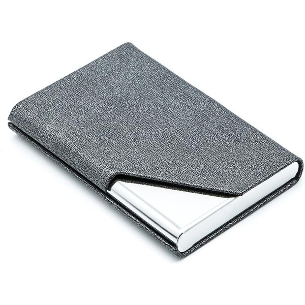 Ritte Business Card Case, PU Leather and Stainless Steel Business