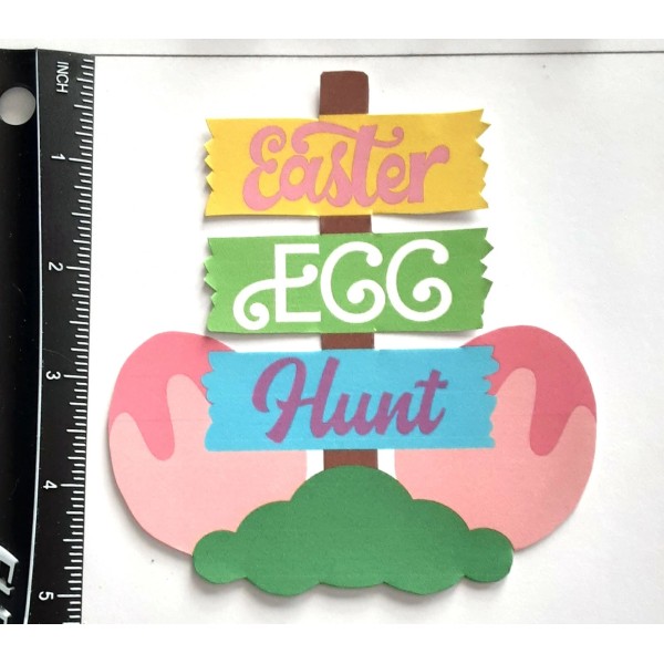Piecings by D and D 3D Easter Egg Hunt Sign