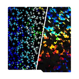 TMYPN 264 x 276mm Build Plate for Anycubic Kobra S1 & Kobra S1 Combo 3D Printers, Confetti + Galaxy Good Adhesion Spring Steel Plate for Anycubic 3D Printer