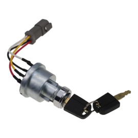 JEENDA 142-8858 1428858 Ignition Switch with 2 Keys Compatible With Caterpillar 257B Cat D6T 247B D6R D6T 267B 906 246B 242B 267B 216B 226B