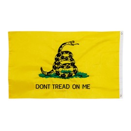 Founding Fathers Flags Oxford Poly Embroidered Gadsden Flag - 3x5' American Heritage Edition