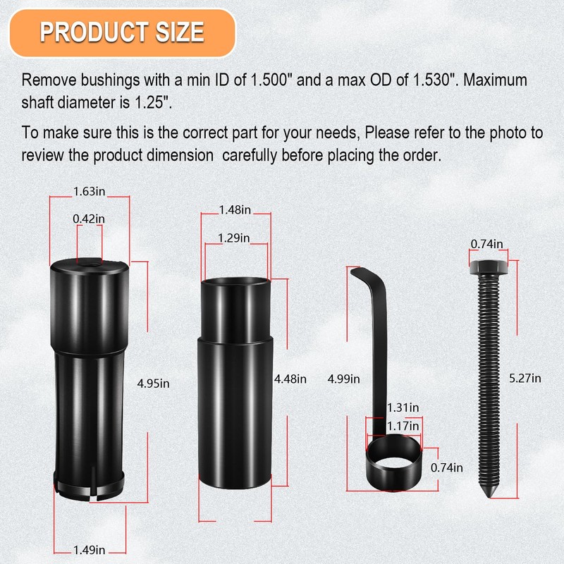 T-0160 Extension Housing Bushing Driver Remover Installer Tool Tail Shaft
