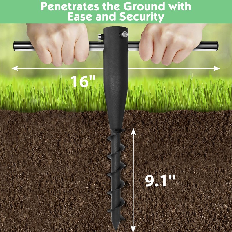 DEROFIT Heavy Duty Metal Umbrella Base, Portable, Adjustable, and Multi-Use