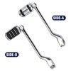 Hoypeyfiy Heel Toe Shift Pegs Front and Rear Levers Replacement