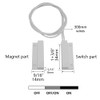 5 Sets Surface Mounted NC Magnetic Contacts Switch for Door/Window