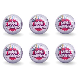 5-Surprise Mini Brands Collectible Capsule Ball by Zuru - 6 Ball Bundle