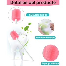 Isopos, Hisopos para Uso Diario, 100 Unidades, Diseño con Esponja, Prácticos para Múltiples Aplicaciones, Material Suave y Absorbente, Formato Conveniente para el Hogar