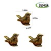 3Pcs Brass Sparrow Magnetic Hinge Head Toppers，Little Bird Door Hinge