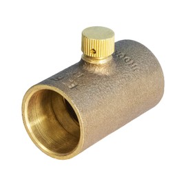 Supply Giant EDXD0034 3/4" No Lead Cast Brass Straight Drain Coupling with Cap