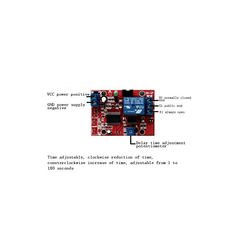 Taidacent 12V Voice-Activated Delay Switch Sound Detection Relay Module Sound