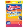 Spontex Multi Purpose Microfibre Cloths - Packs of 8 (1)