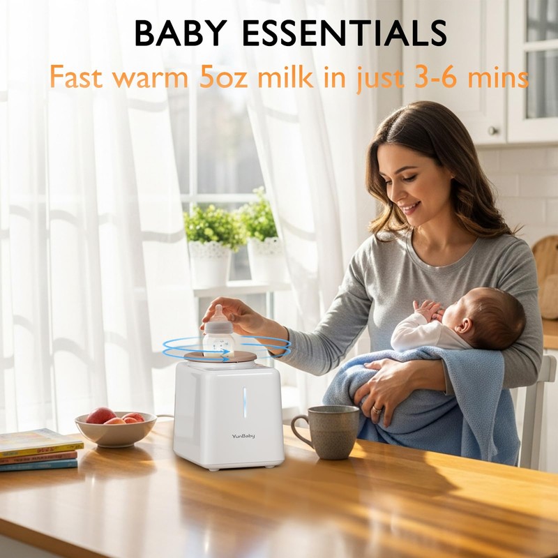 YunBaby Waterless Baby Bottle Shaker and Warmer, Easy to Use