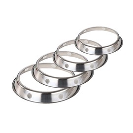 IEUYO Universal Wok Support Ring Wok Rack Wok Stand for Most Woks Kitchens and Restaurants Use 304 Stainless Steel Size Middle and Plus 2PCS