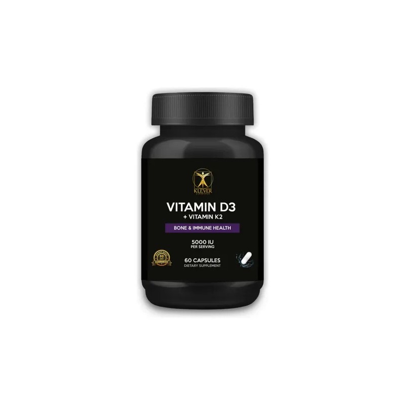 Klever Vitamina D3 + Vitamina K2 5000 Mg 60 Capsulas