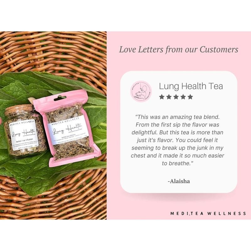 Lung Health Tea for Respiratory Wellness - Size: Glass Jar