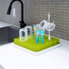 Boon Lawn Countertop Baby Bottle Drying Rack with Antimicrobial Tray