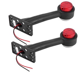 EBTOOLS Side Marker Indicator Light Lamp Side Marked Lamp Side Marker Light 2Pcs 12 LED 10V‑30V Elbow Side Marker Indicator Light Lamp Side Marked Lamp for Car Truck (X2)