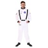 Mens Astronaut Costume - Large - White Spacesuit With Astronaut