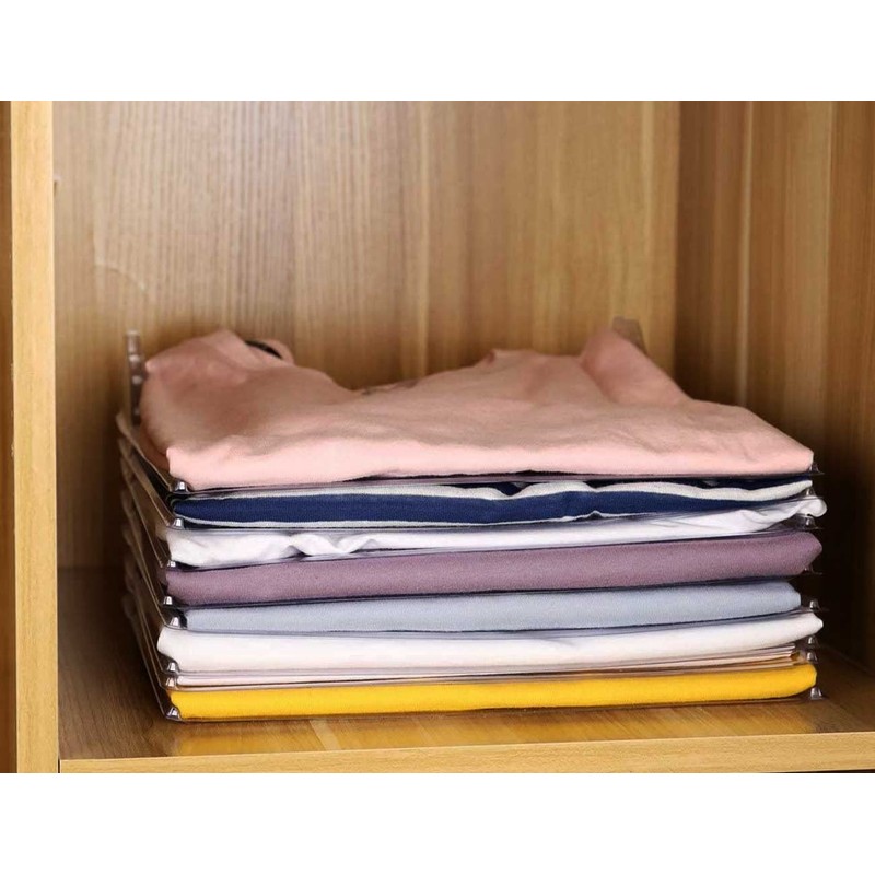 GC GLOBALCOMMERCE Space Saving T-Shirt Organizer for Cupboard and Drawers,